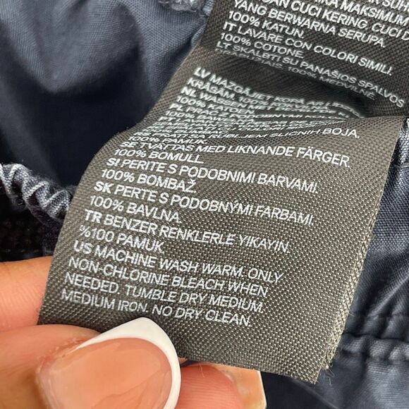 H&M Boys Navy Blue 100% Cotton Joggers Size 8 | Elastic Drawstring Waist - Picture 15 of 16